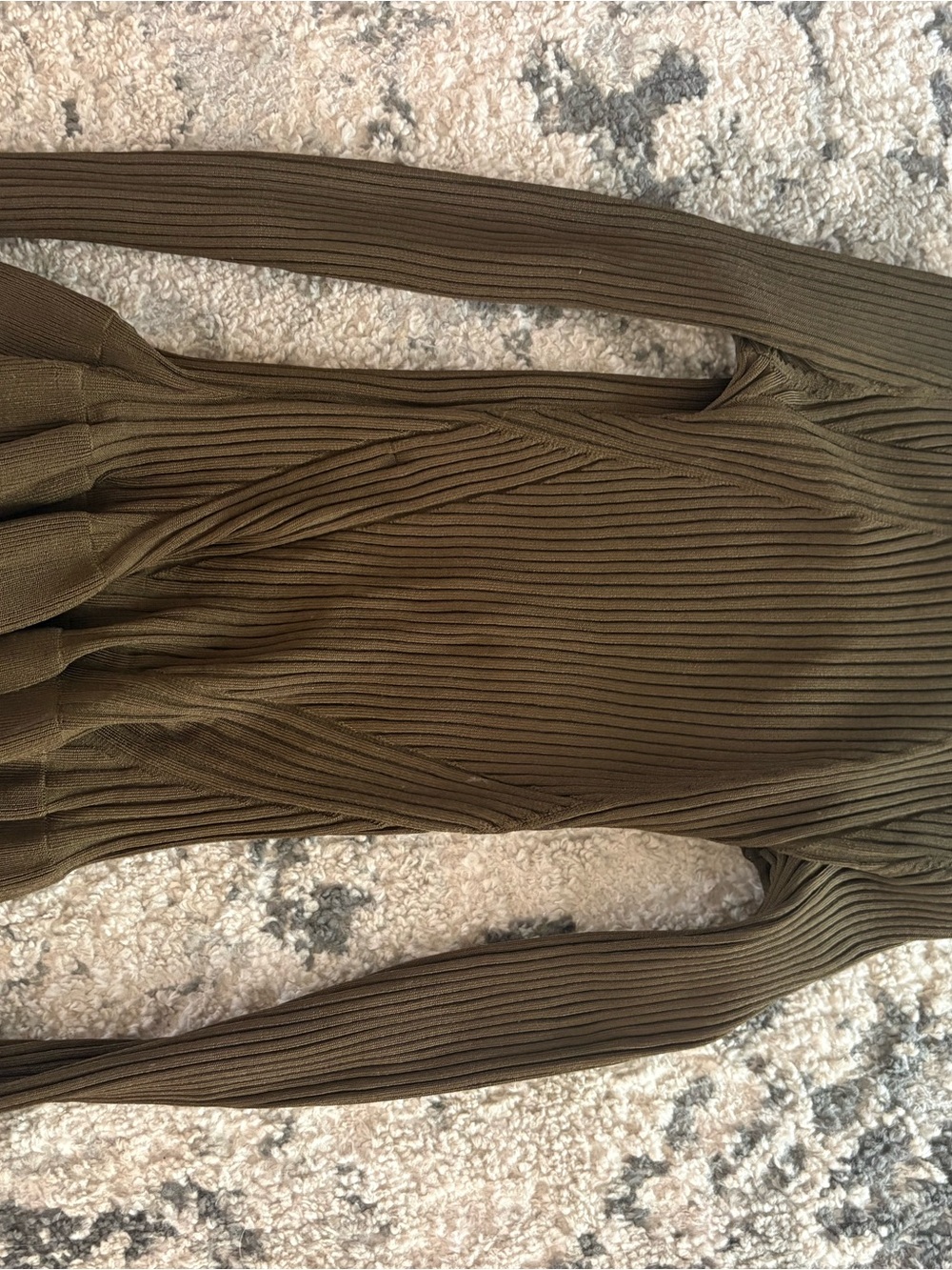 H&M Olive Ribbed Knit Tank Top - Picture 2 of 2